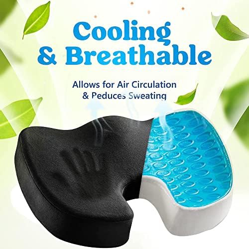 Cooling gel memory foam coccyx pad — photo 4