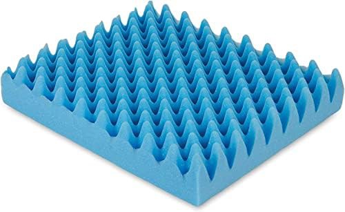 Blue egg crate foam seat pad