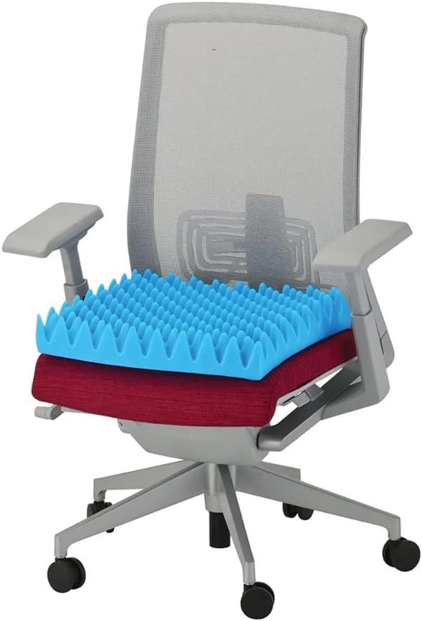 Blue egg crate foam seat pad — photo 3