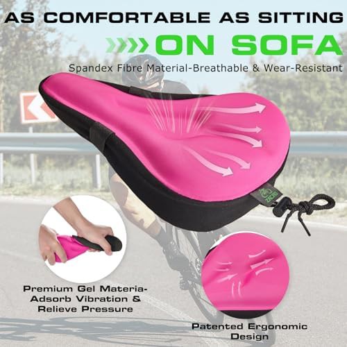Adjustable gel mountain bike seat cushion — photo 3