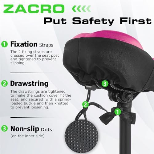 Adjustable gel mountain bike seat cushion — photo 5