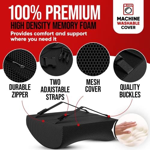 Black mesh seat and back support set — photo 3