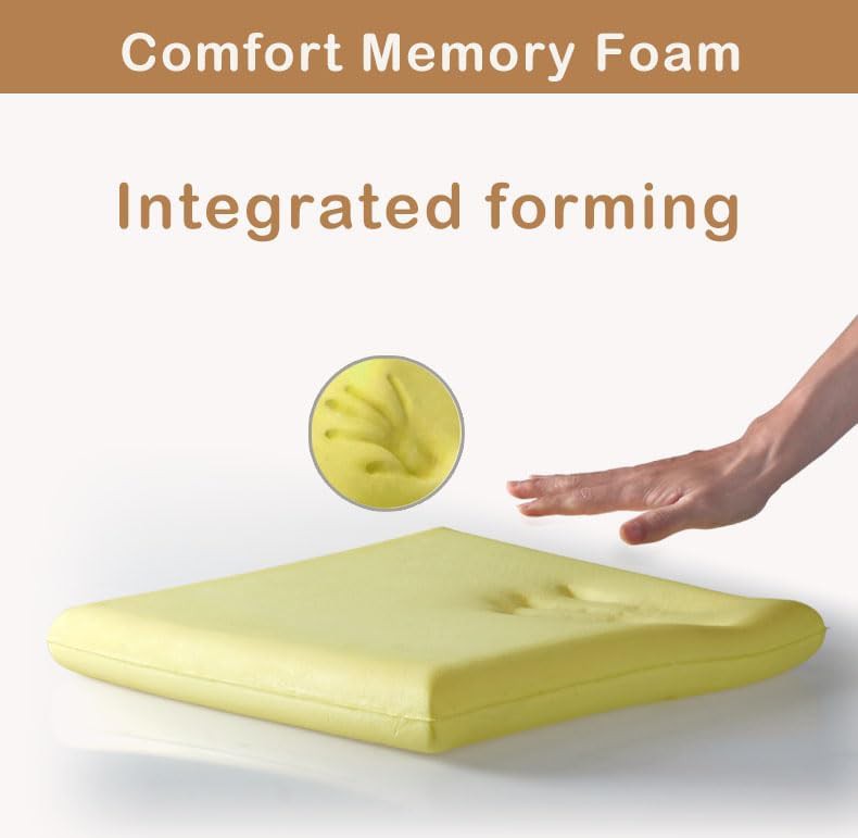Square black memory foam cushion 16 in — photo 4
