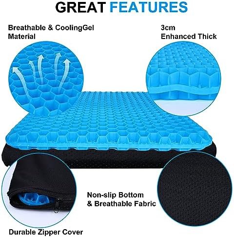 Double thick blue gel seat cushion — photo 4