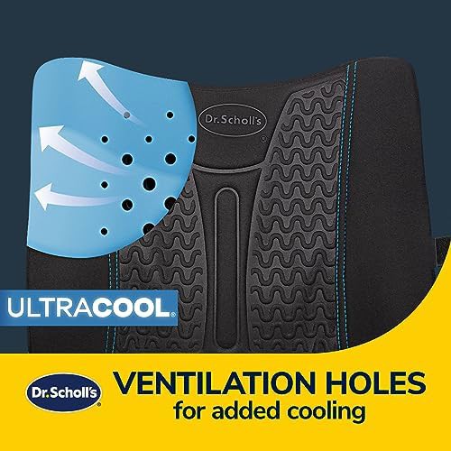 Gel infused lumbar seat cushion black — photo 4