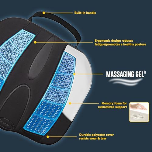 Massaging gel posterior seat cushion black — photo 3