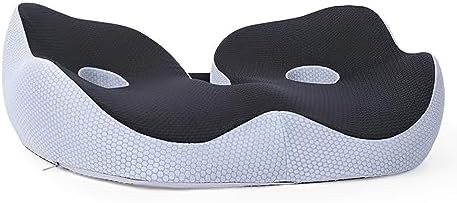 Black memory foam ischial tuberosity pillow