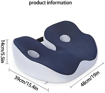 Black memory foam ischial tuberosity pillow — photo 3