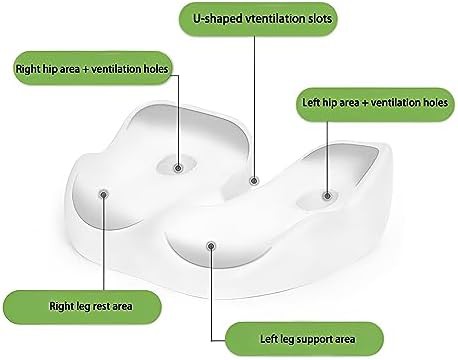 Black memory foam ischial tuberosity pillow — photo 4