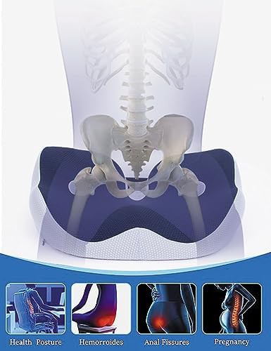 Black memory foam ischial tuberosity pillow — photo 5