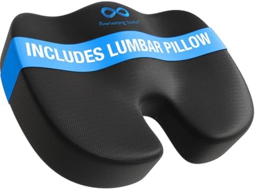 Memory foam cushion for tailbone pain relief