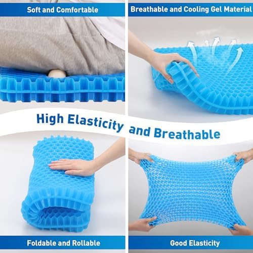 Thick honeycomb gel office chair pad — photo 4