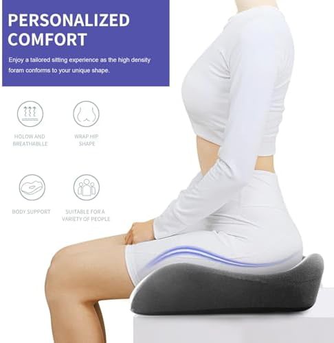 Extra large gel infused memory foam seat pad — photo 4