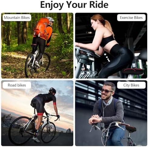 Red gel bike seat cover with velcro — photo 3