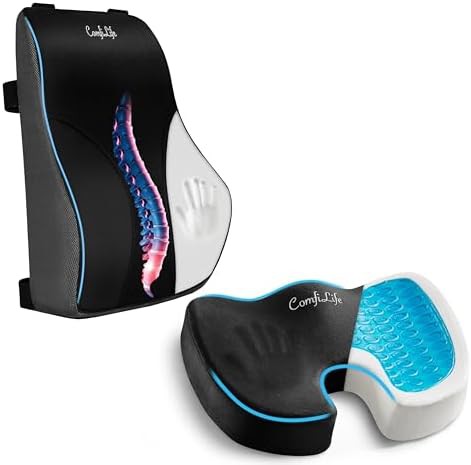 Velvet lumbar pillow and seat cushion set