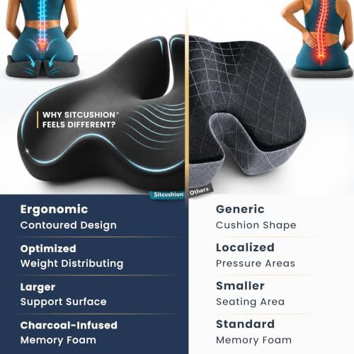 Ergo office chair cushion for back pain — photo 4