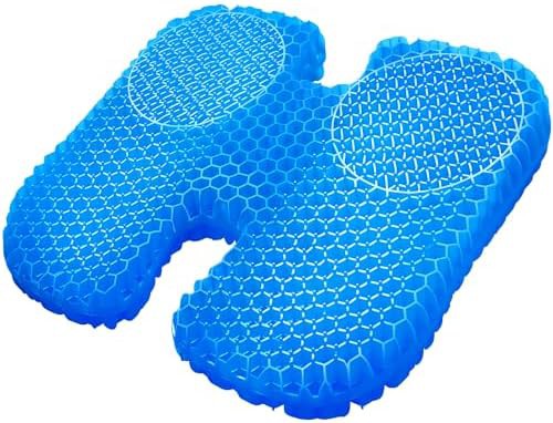 H shaped massage gel seat pad