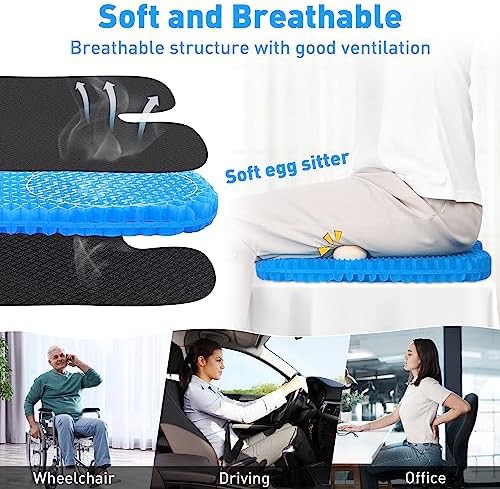 H shaped massage gel seat pad — photo 4