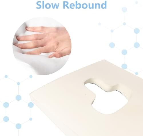Blue memory foam tailbone relief cushion — photo 5
