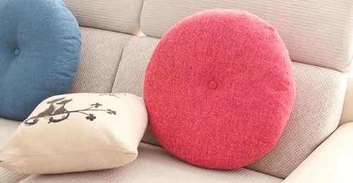 Large round linen tatami floor pillow — photo 5