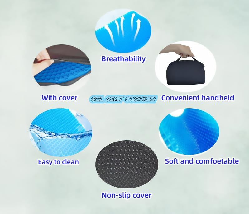 Foldable gel cushion for portable travel — photo 4