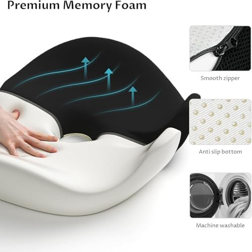 Extra large memory foam tailbone cushion — photo 2