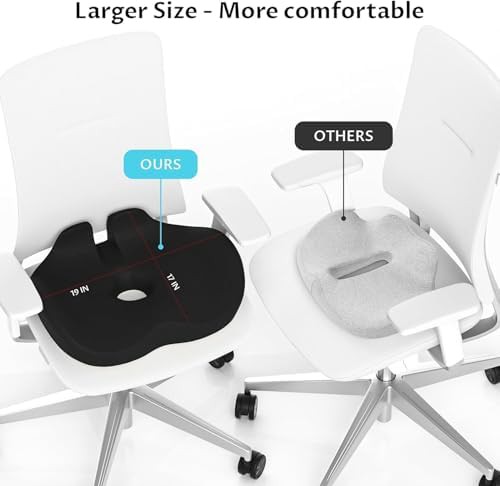 Extra large memory foam tailbone cushion — photo 3