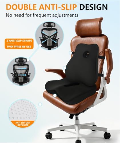 Ergonomic lumbar support and seat cushion set — photo 5