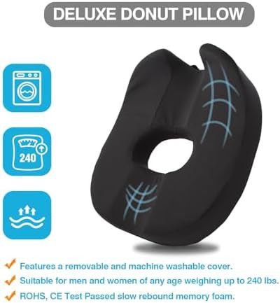 Memory foam donut pillow for pressure relief — photo 3