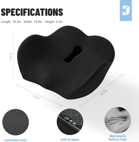 Office chair coccyx and tailbone cushion — photo 4
