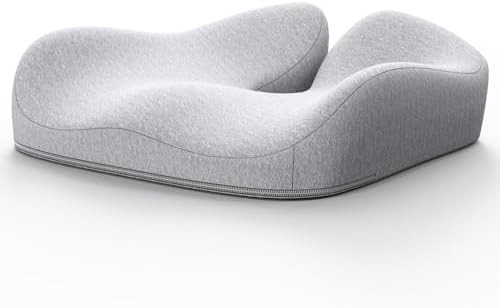 Grey memory foam tailbone relief cushion