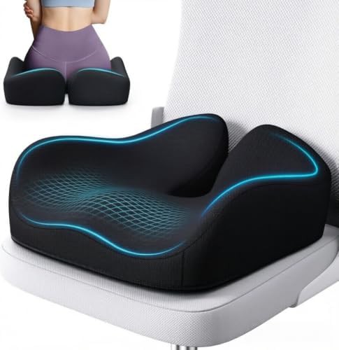 Office chair cushion with washable cover