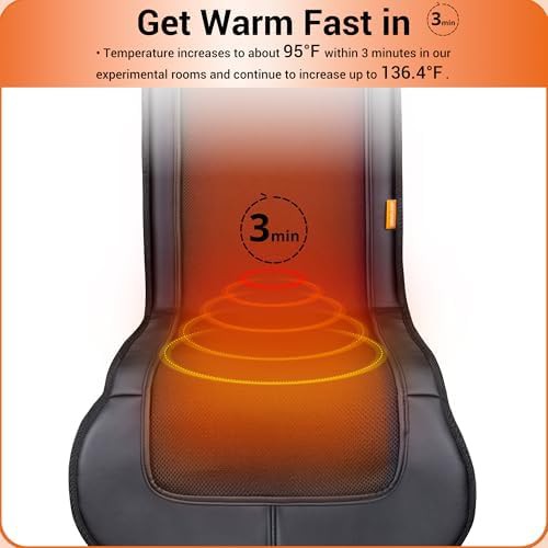 Heated mesh and leather long seat cushion — photo 5