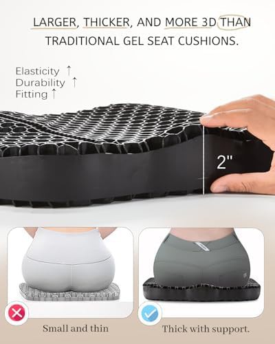 Breathable gel seat with non slip cover — photo 5