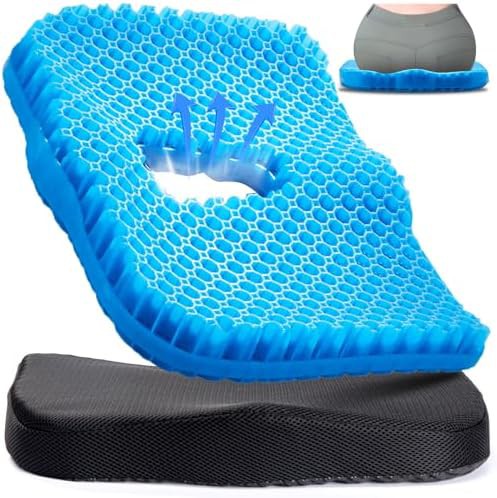 Soft gel pressure relief chair cushion
