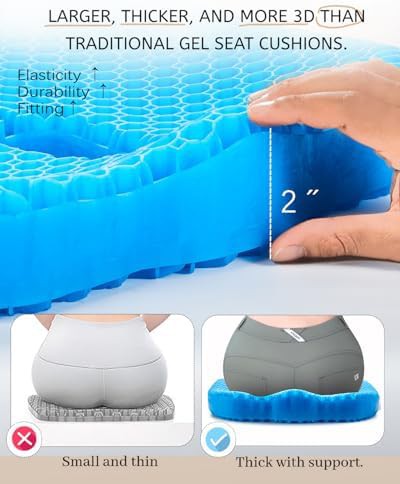Soft gel pressure relief chair cushion — photo 5