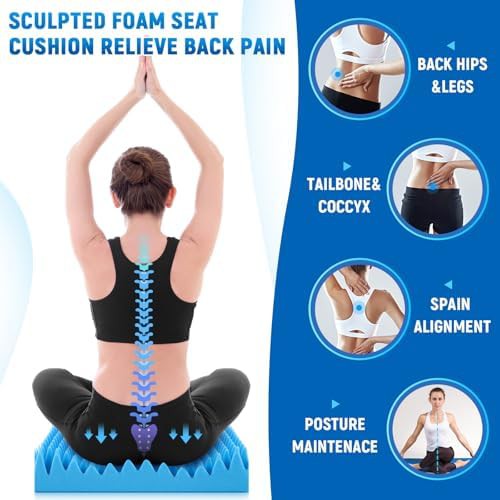 Blue egg foam chair cushion set — photo 4