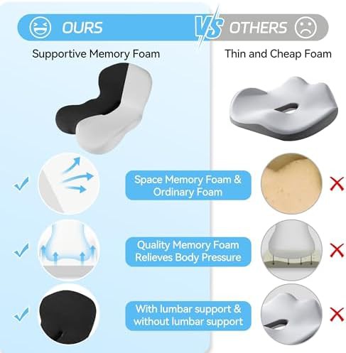L shaped memory foam truck driver cushion — photo 4