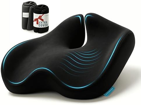 Pressure relief driving and coccyx pillow