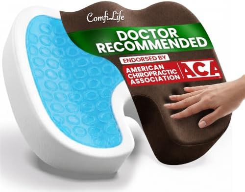 Brown velvet gel lifting seat cushion