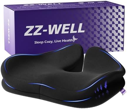 Extra large black office seat cushion