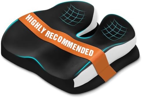 Ergonomic memory foam office chair cushion