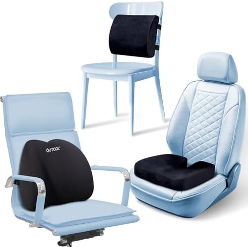 Seat cushion and lumbar support for dining chairs