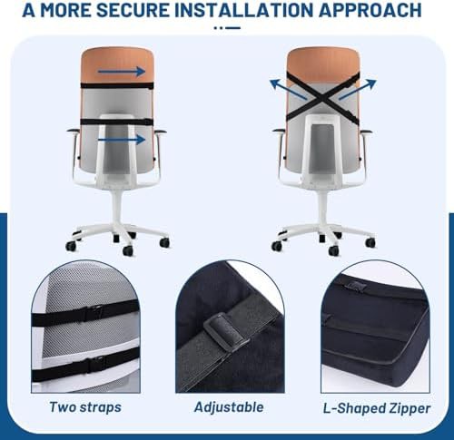Seat cushion and lumbar support for dining chairs — photo 3