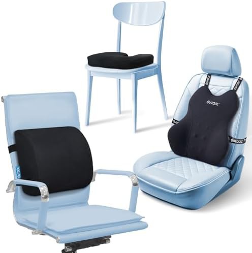 Lumbar support and seat cushion for trucks