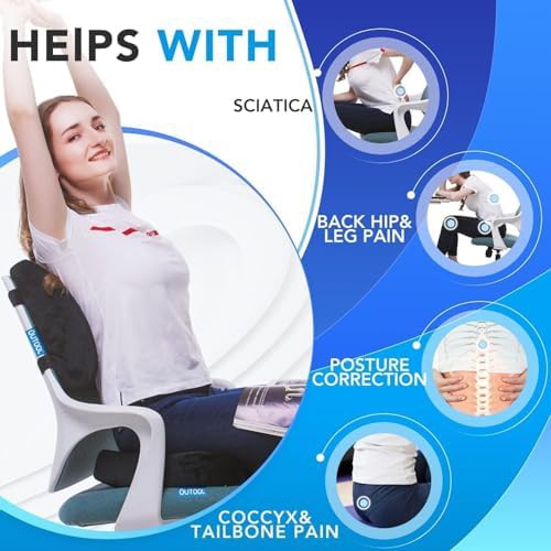 Lumbar support and seat cushion for gaming chairs — photo 3