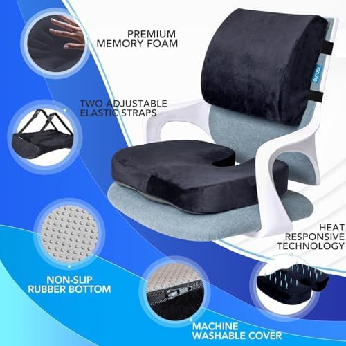 Lumbar support and seat cushion for gaming chairs — photo 5