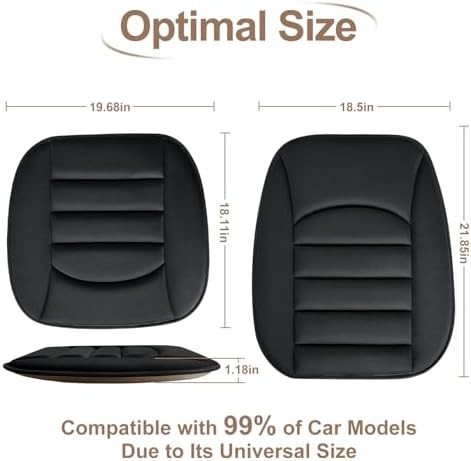 Breathable black memory foam car cushion — photo 2