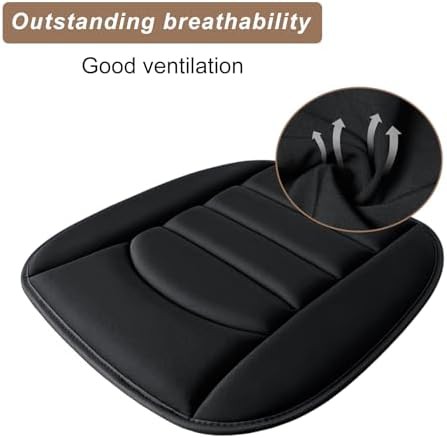 Breathable black memory foam car cushion — photo 3