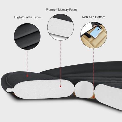 Breathable black memory foam car cushion — photo 4